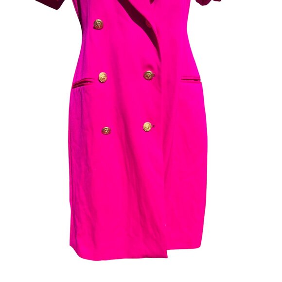 Premier Dresses Petites Vintage Pink Blazer Dress with Statement Button Size 8 - Picture 4 of 17